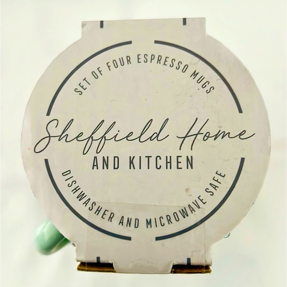 Sheffield Home / 4~Espresso Mugs With Holder - Picture 2 of 7